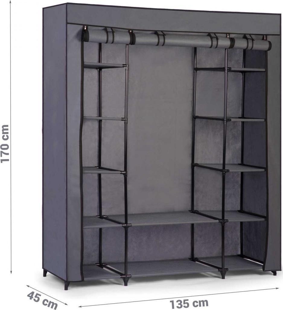 Massido Duża szafa tekstylna Massido - grafitowa () - 4513