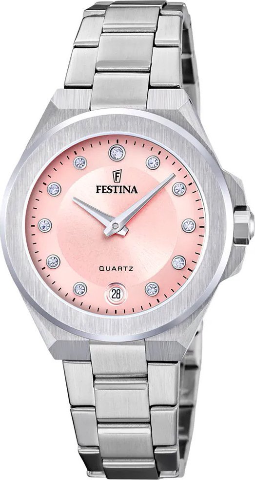 Zegarek damski Festina F20700-2 CYRKONIE srebrny