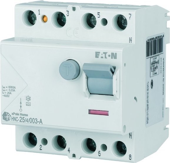 Eaton Wyłącznik różnicowoprądowy 6kA typ A HNC-25/4/003-A