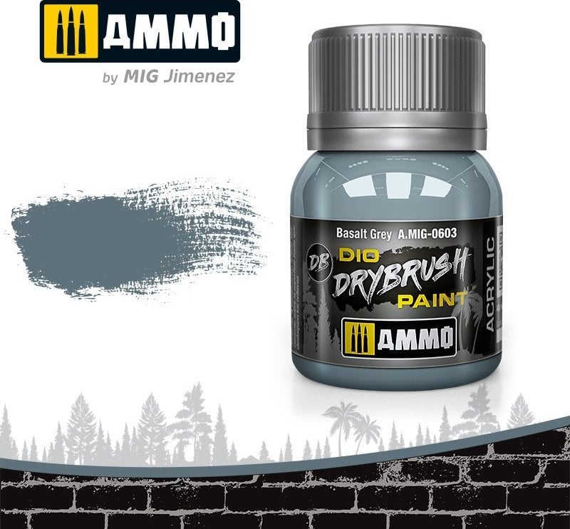 Vallejo Ammo: DIO Drybrush - Basalt Grey