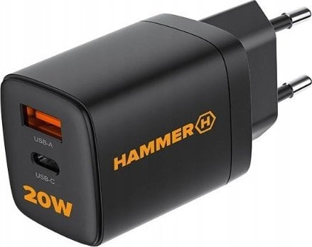Ładowarka Hammer Ładowarka Sieciowa Hammer 20W Pd Usb Typ-C Rapidcharge Duo