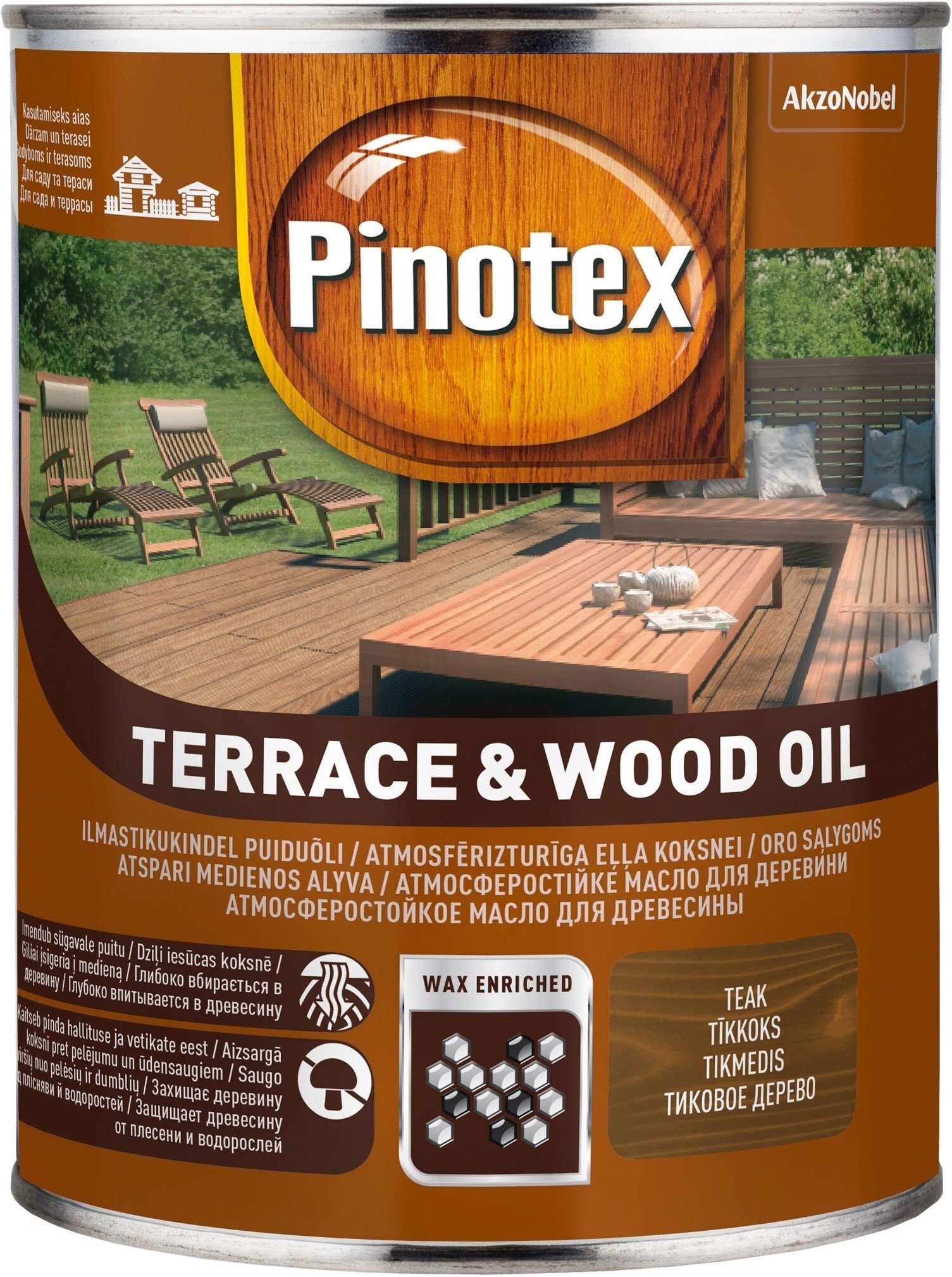 WOOD OIL PINOTEX WOOD OIL 1L TEAK