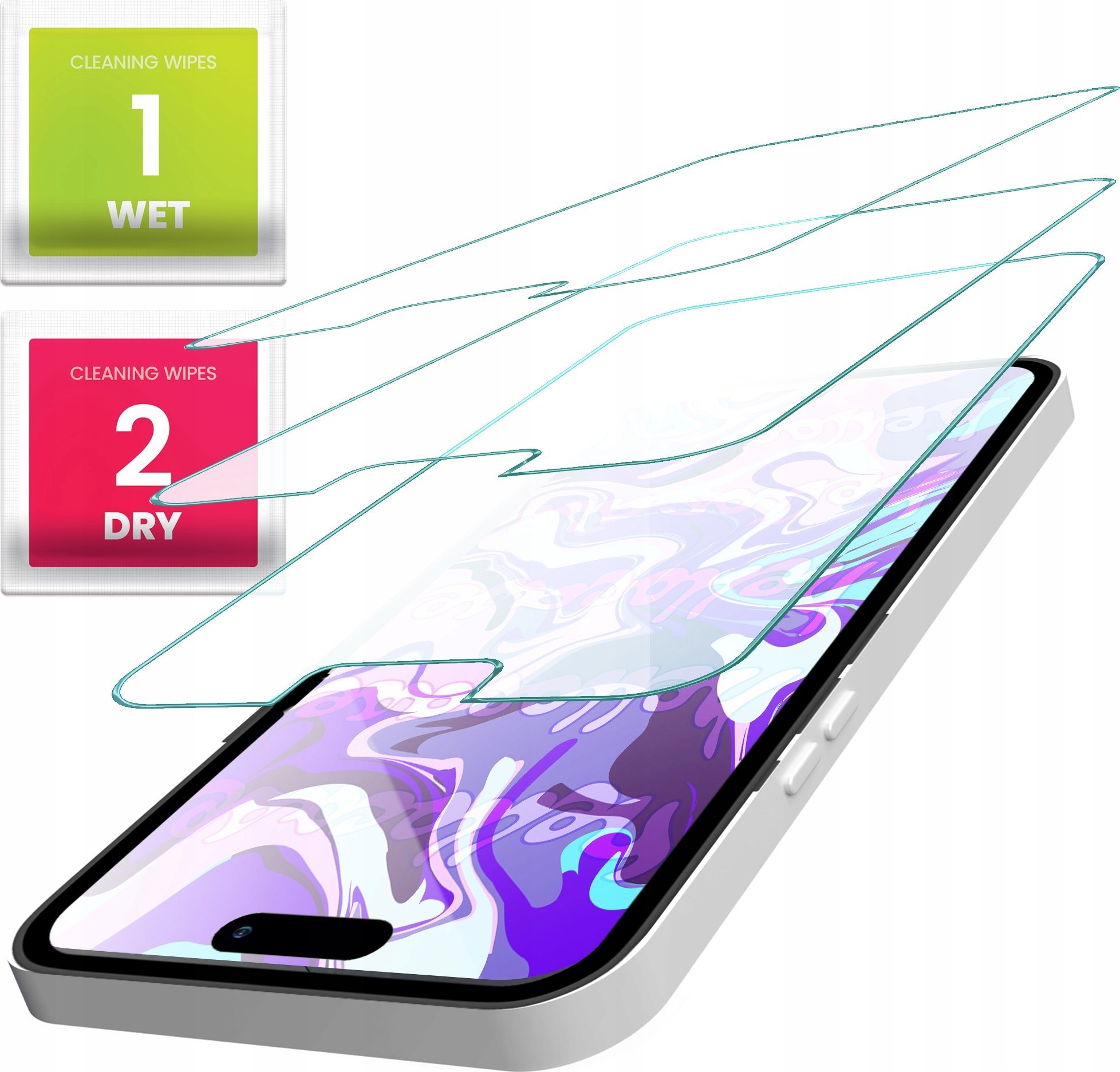 Hello Case 3-PAK Szkło Hartowane do Iphone 14 Pro (szybka 9H, płaskie 2.5D, ochronne)