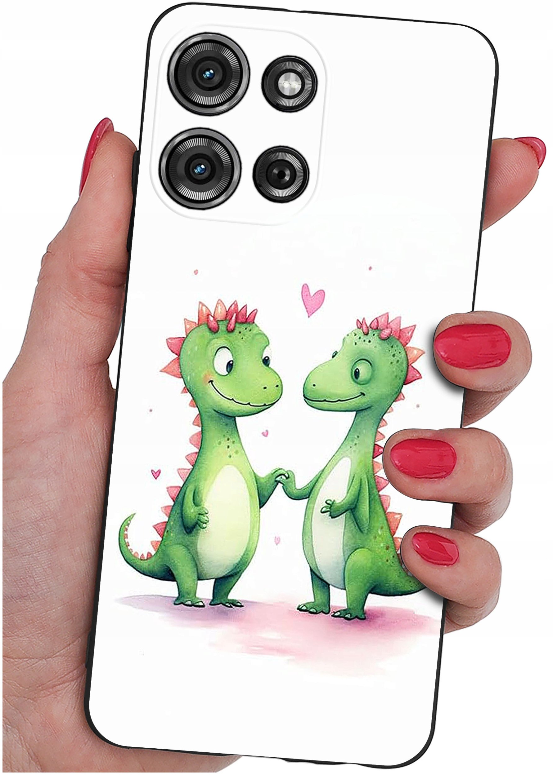 Etui do Motorola G75 5G | WZORY | SILIKONOWE MATT SZKŁO 9H