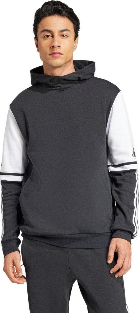 Bluza męska adidas Squadra 25 Sweat Hoody czarno-biała JE2776 L
