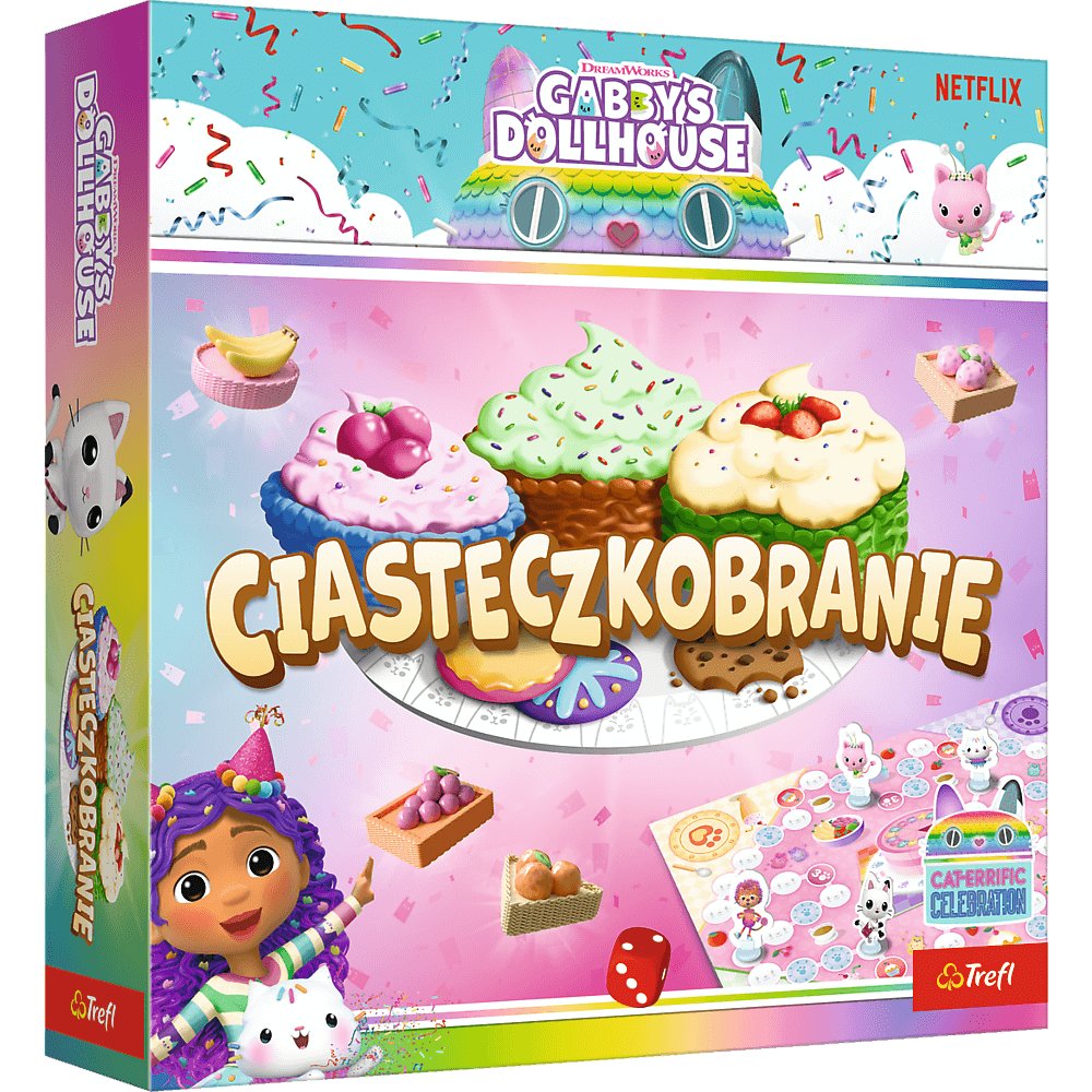 Trefl Gra planszowa Ciasteczkobranie, Koci Domek Gabi