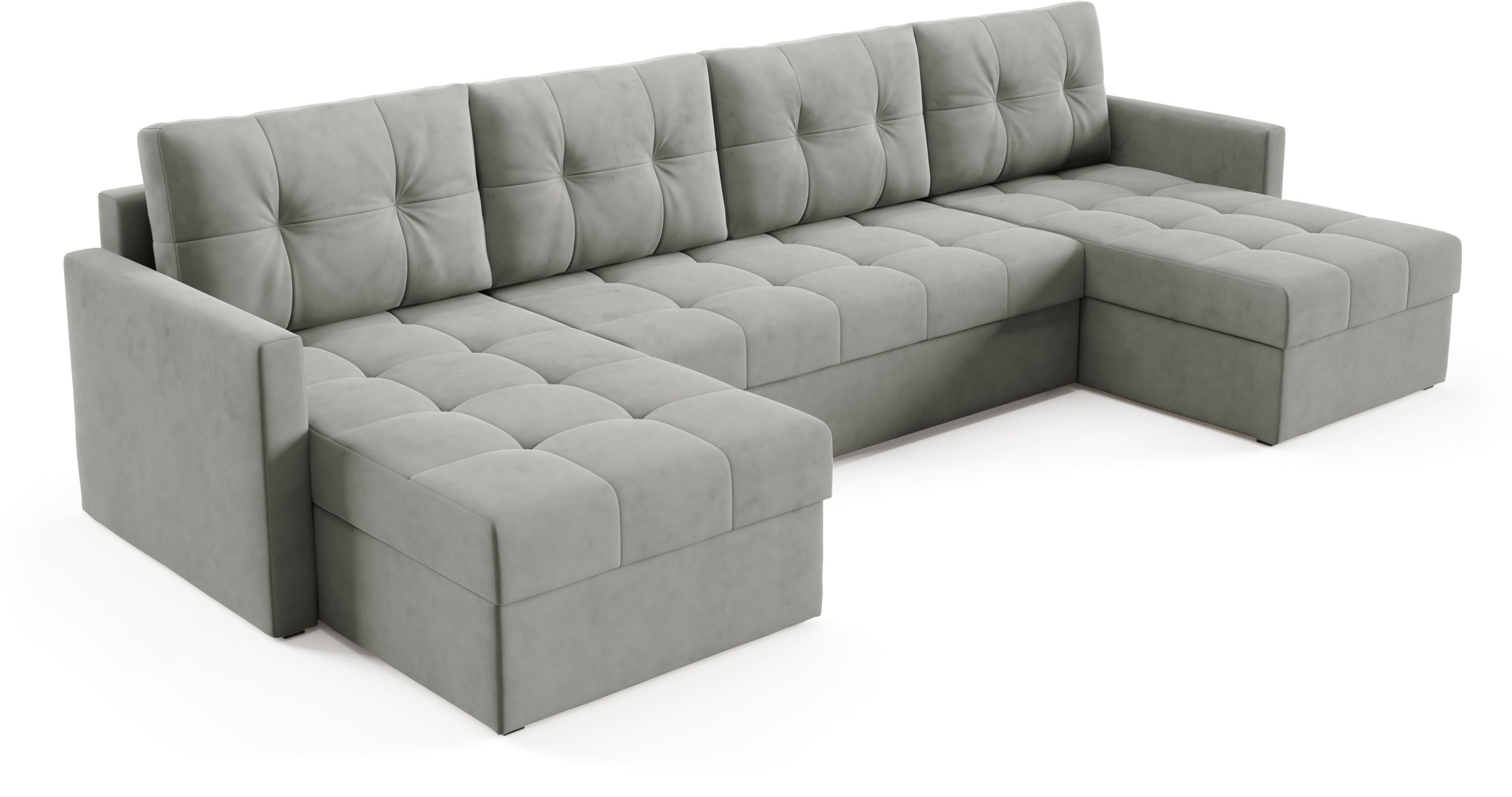 IVIO Duży Narożnik U funkcja spania , pojemnik , welur , velvet manila 15