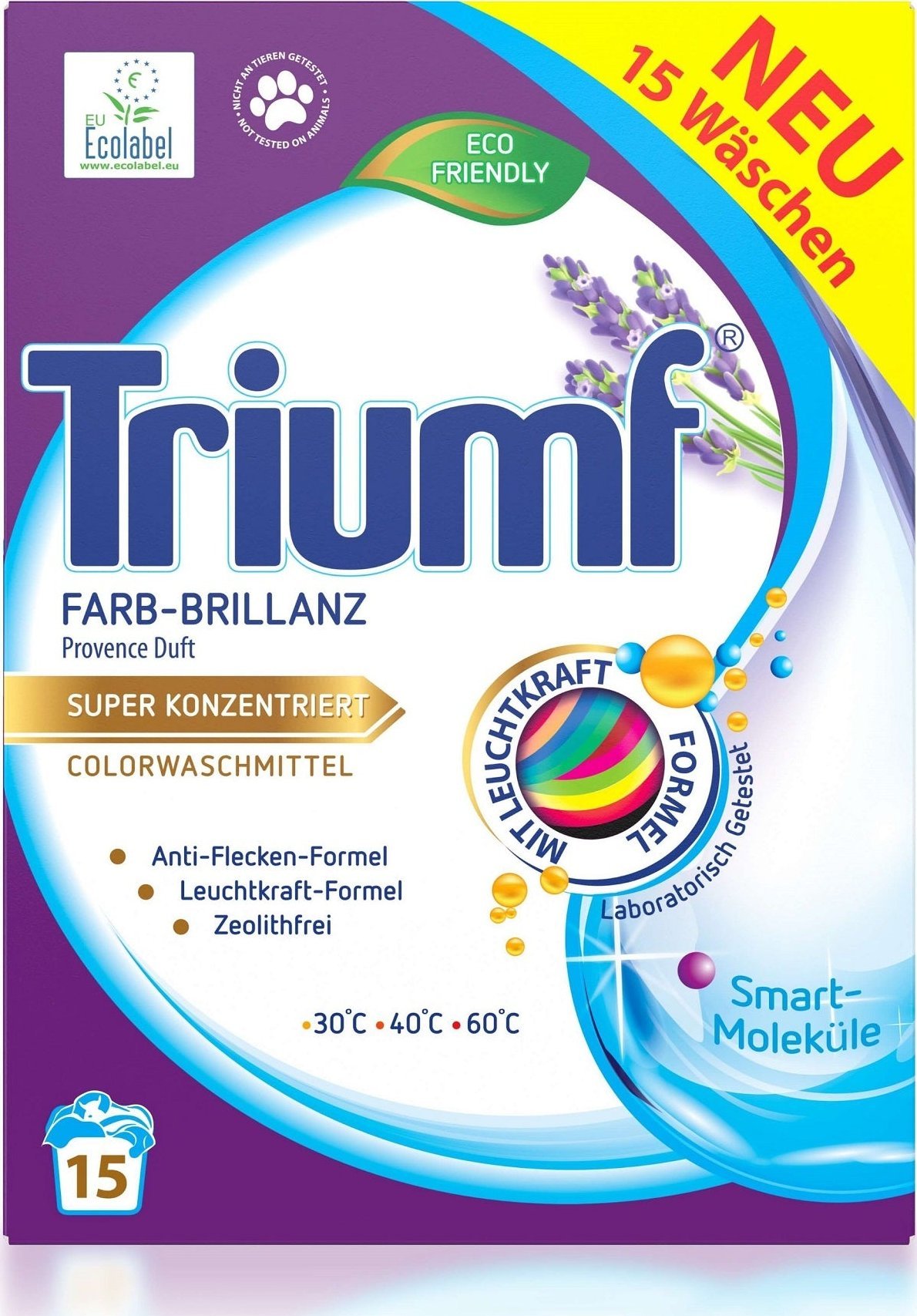 TRIUMF Proszek do prania Color 15 prań 0,9 kg
