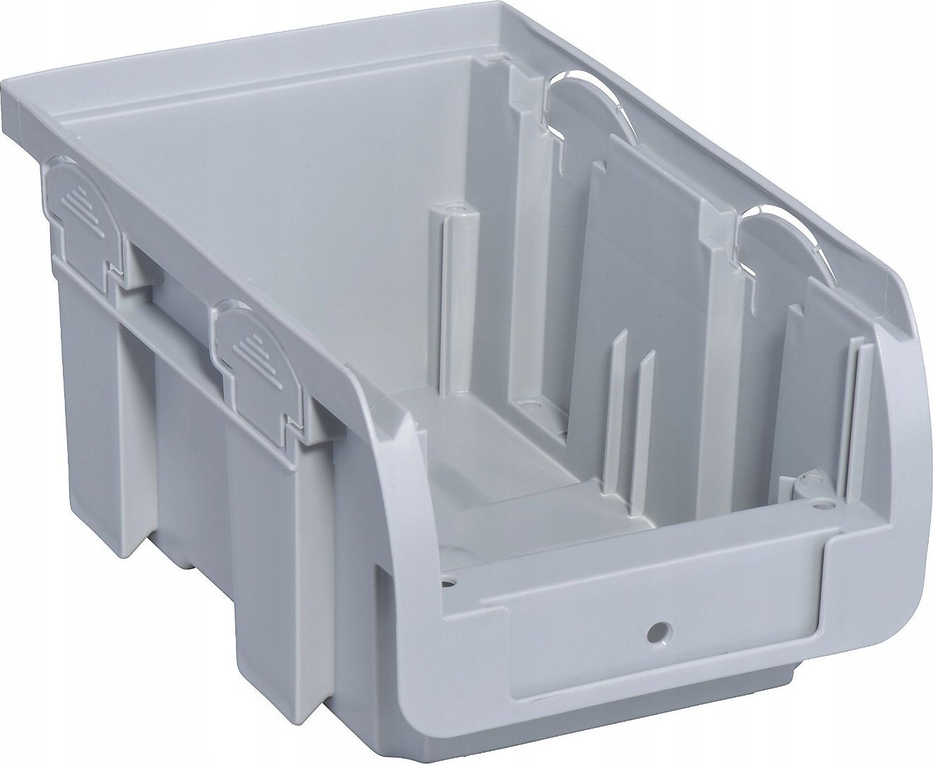 AllIT Pojemnik magazynowy, warsztatowy nr 2 - 165 x 100 x 75 mm. Średni, Szary.