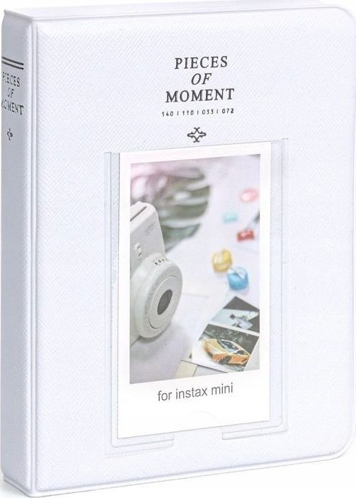 LoveInstant Album na Zdjęcia 64 szt. do Fujifilm INSTAX Mini 12 11 40 9 8 7s EVO LiPlay Link 2 SE / Pastelowy Biały