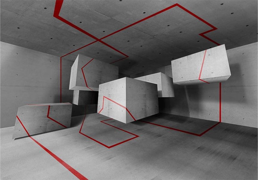 DecoNest Fototapeta - Czerwony szlak - 350X245