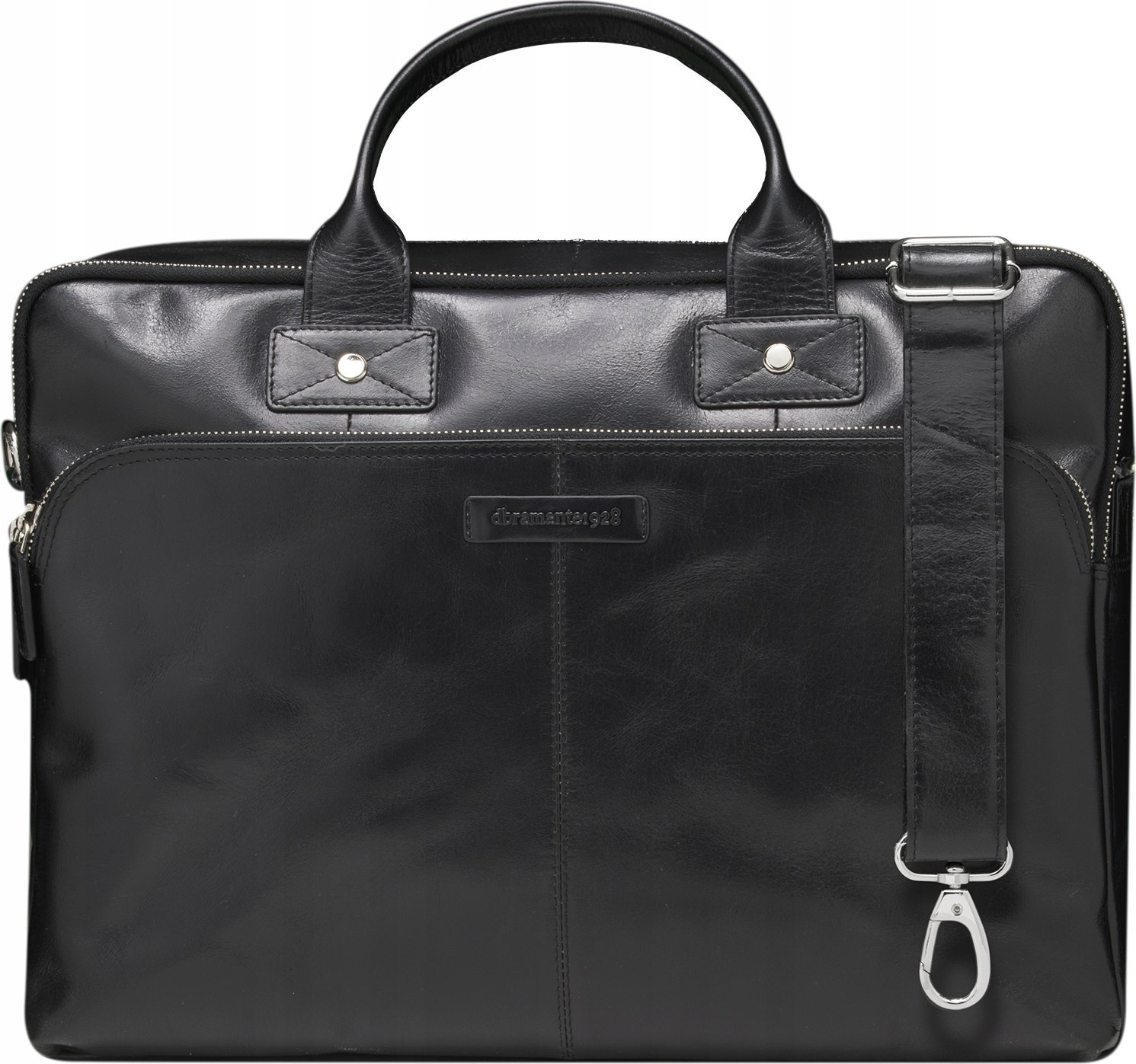 Torba dbramante Kronborg - 16" (2nd Gen) - Full grain leather bag for notebook until 16" - Black