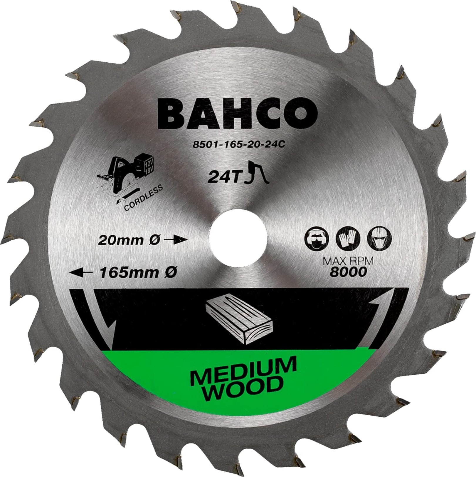 Bahco Piła tarczowa 160 mm 20 mm 24Z BAHCO