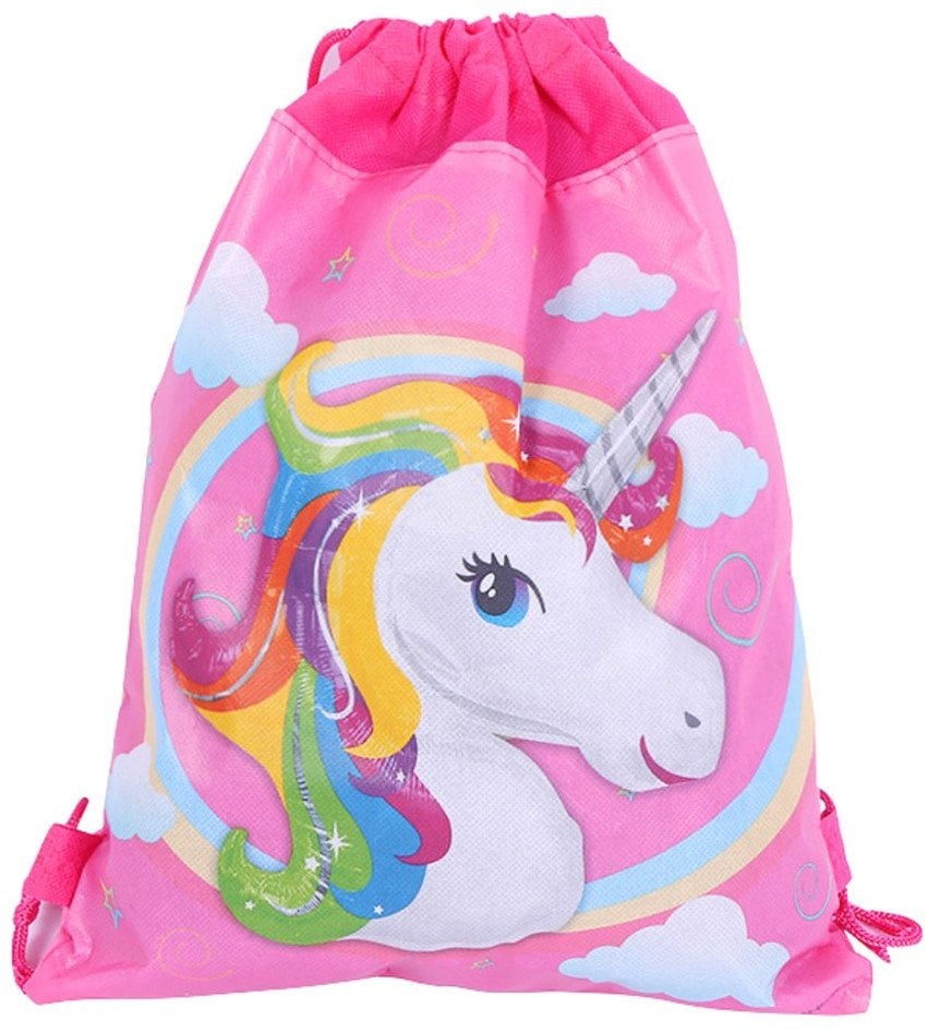 Worek Szkolny Na Buty Strój Gimnastyczny Jednorożec Różowy 35x27 cm