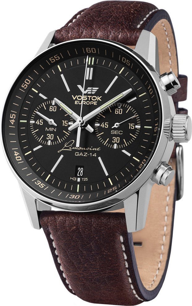 Zegarek Vostok Europe Zegarek męski Vostok Europe 6S21-565A599 brązowy