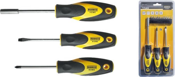 Modeco Zestaw wkrętaków 13 części (MN-11-021)