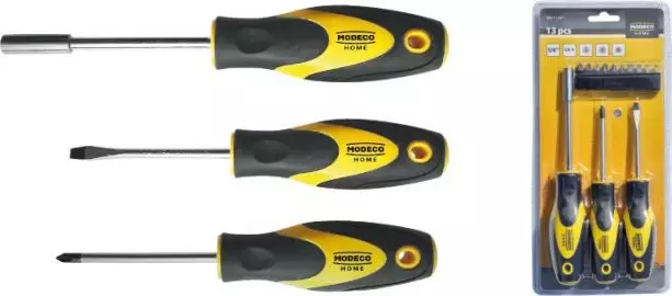 Modeco Zestaw wkrętaków 13 części (MN-11-021)