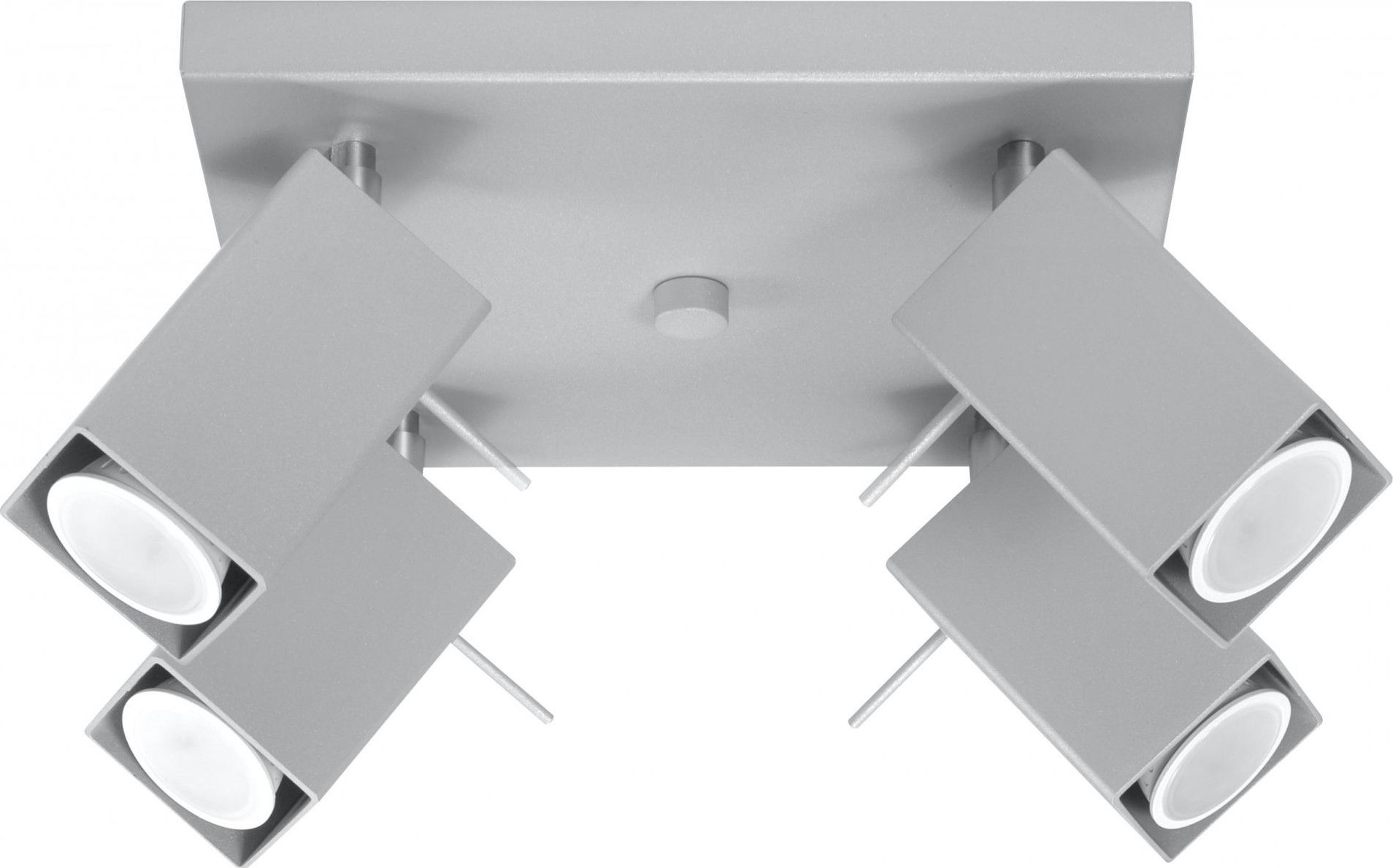 Lampa sufitowa Lumes Łazienkowy plafon LED E789-Merids - szary