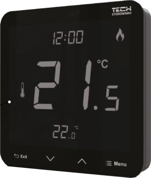 Tech Tech regulator pokojowy przewodowy R-12S do listwy L-X i L-12 dedykowany, czarny STR12SBK