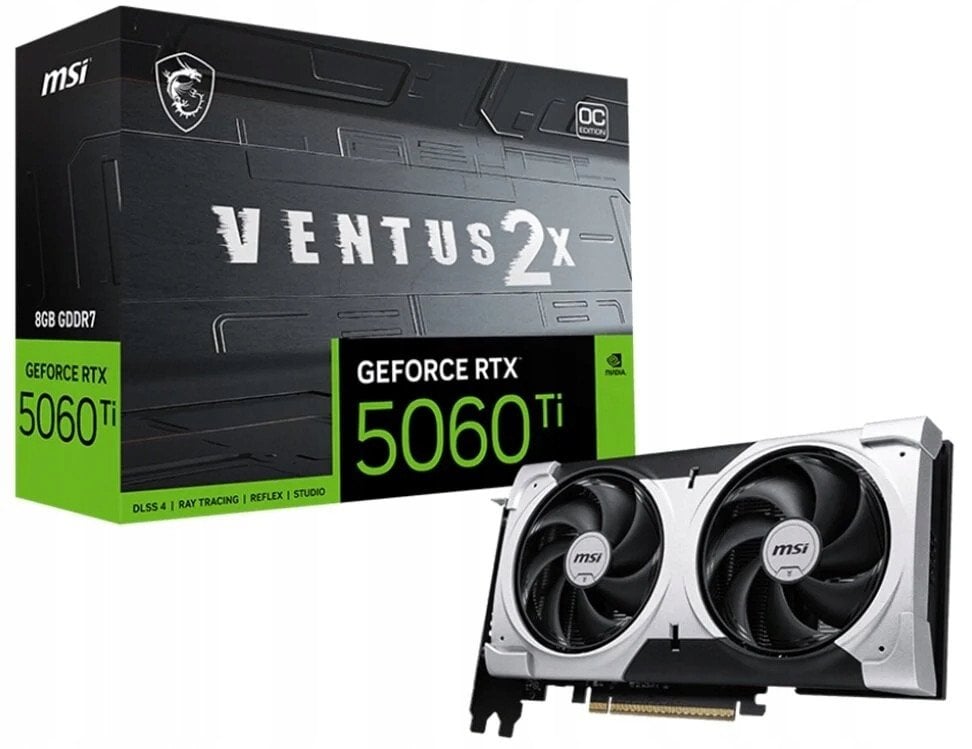 Karta graficzna MSI GeForce RTX 5060 Ti Ventus 2X Plus 8GB GDDR7 DLSS4