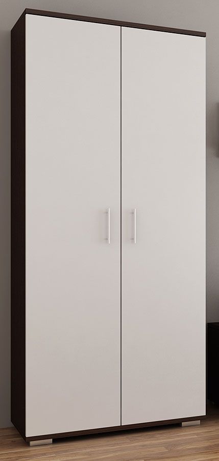 Elior Szafa na ubrania Pixelo 3R - biała + wenge