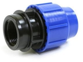 FEMALE ADAPTOR Ø32X1 PERLA BLUE