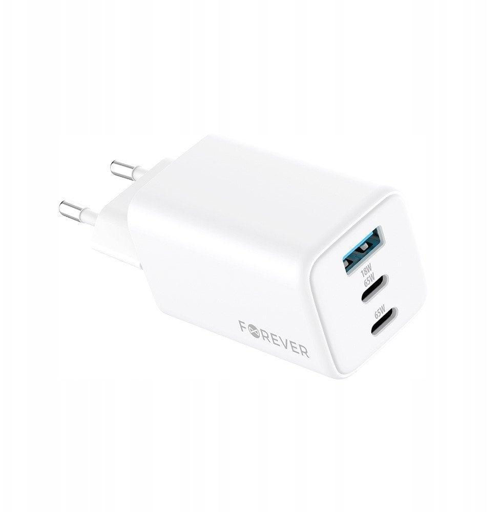 Forever ład siec GAN PD TC-08-65AC 65W 2x USB-C USB biały