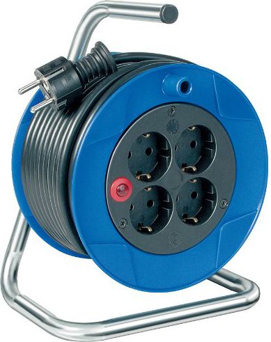Brennenstuhl 4x schuko, 15m, niebieski (1079180004)