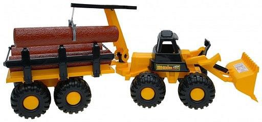 Leszko Koparka Maxima z drewnem - LESZKO MAXIMAZDRE