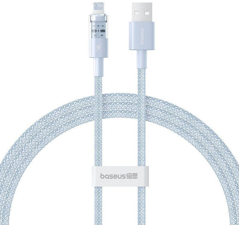 Kabel USB Baseus USB-A - Lightning 1 m Niebieski (P10373003311-00)