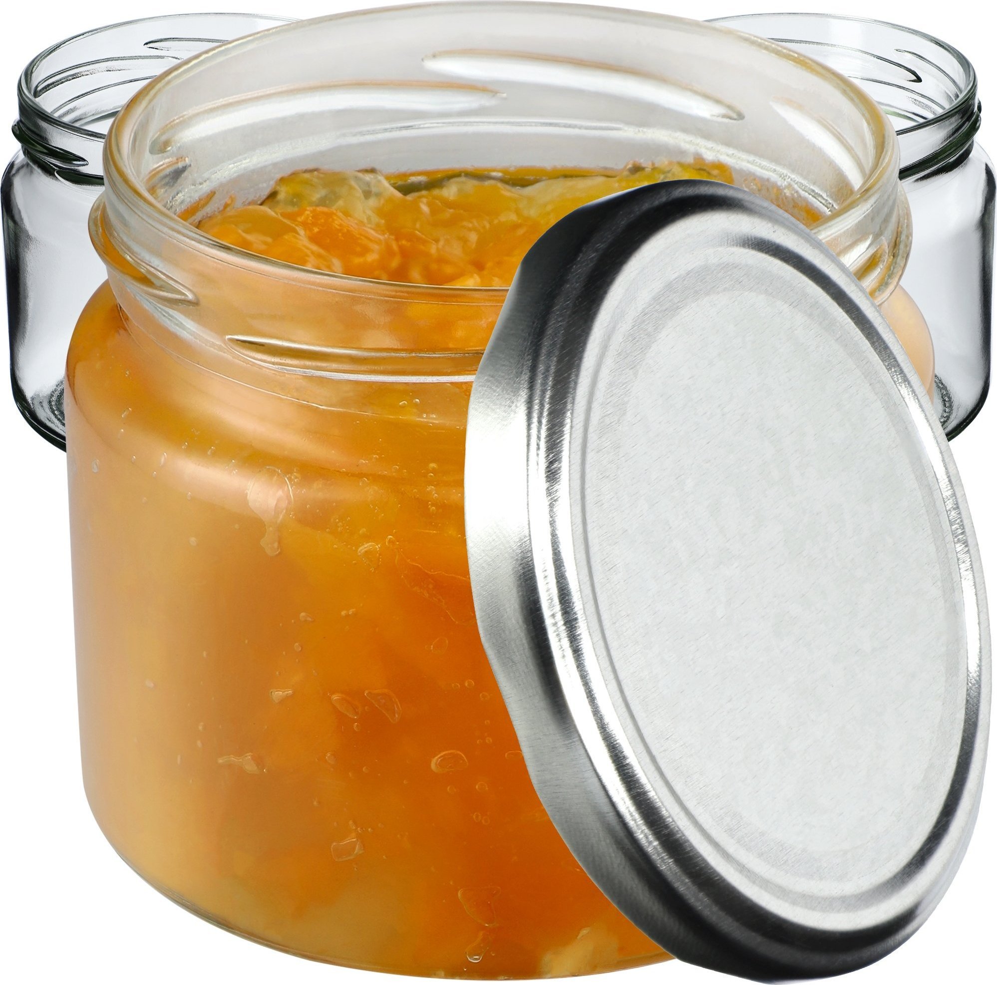 Kadax 20x Słoiki Na Przetwory Miód 330ml Zakrętki fi82