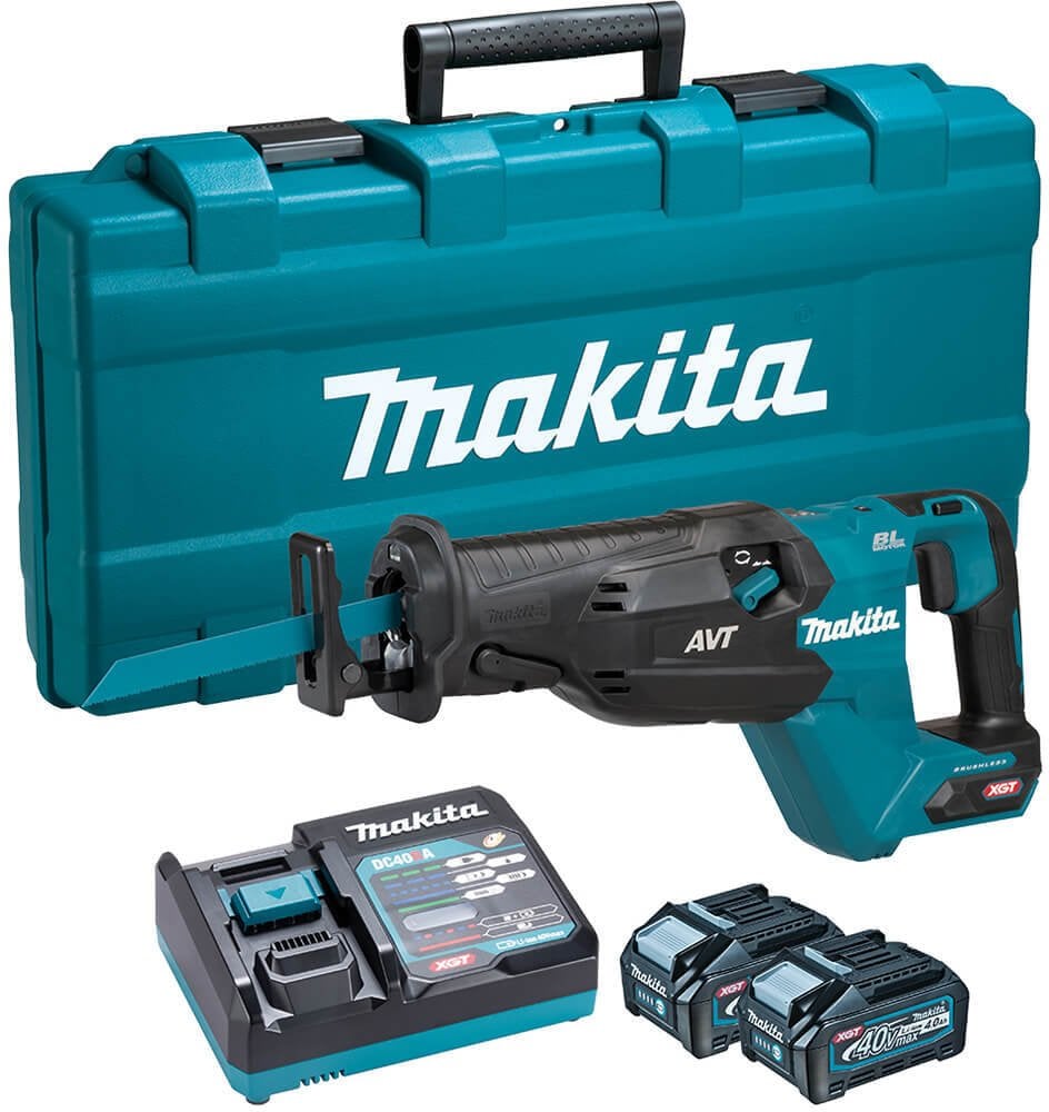 MAKITA PIŁA SZABLASTA 40V XGT JR002GM201 2x4,0Ah ...