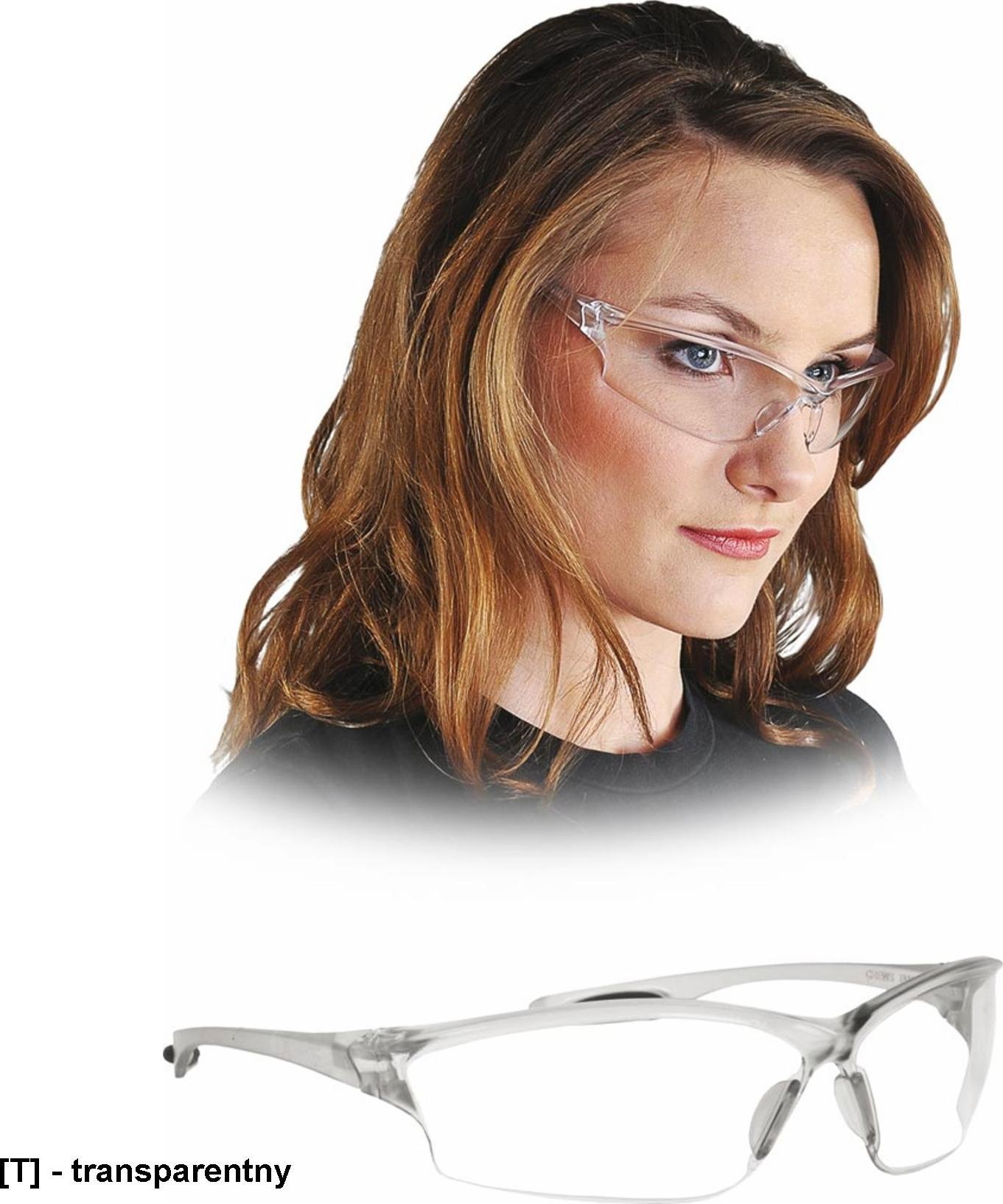 R.E.I.S. MCR-LAW - transparentny - okulary ochronne.