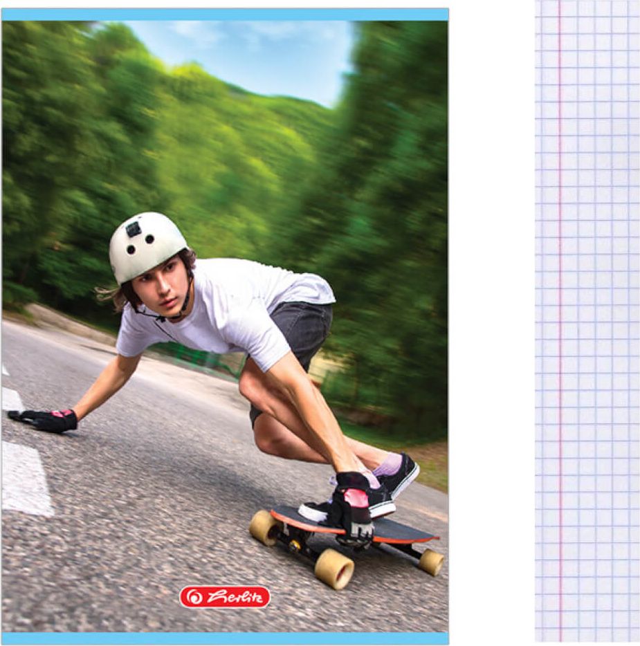 Herlitz Zeszyt A5 16 kartek w kratkę Sport HERLITZ