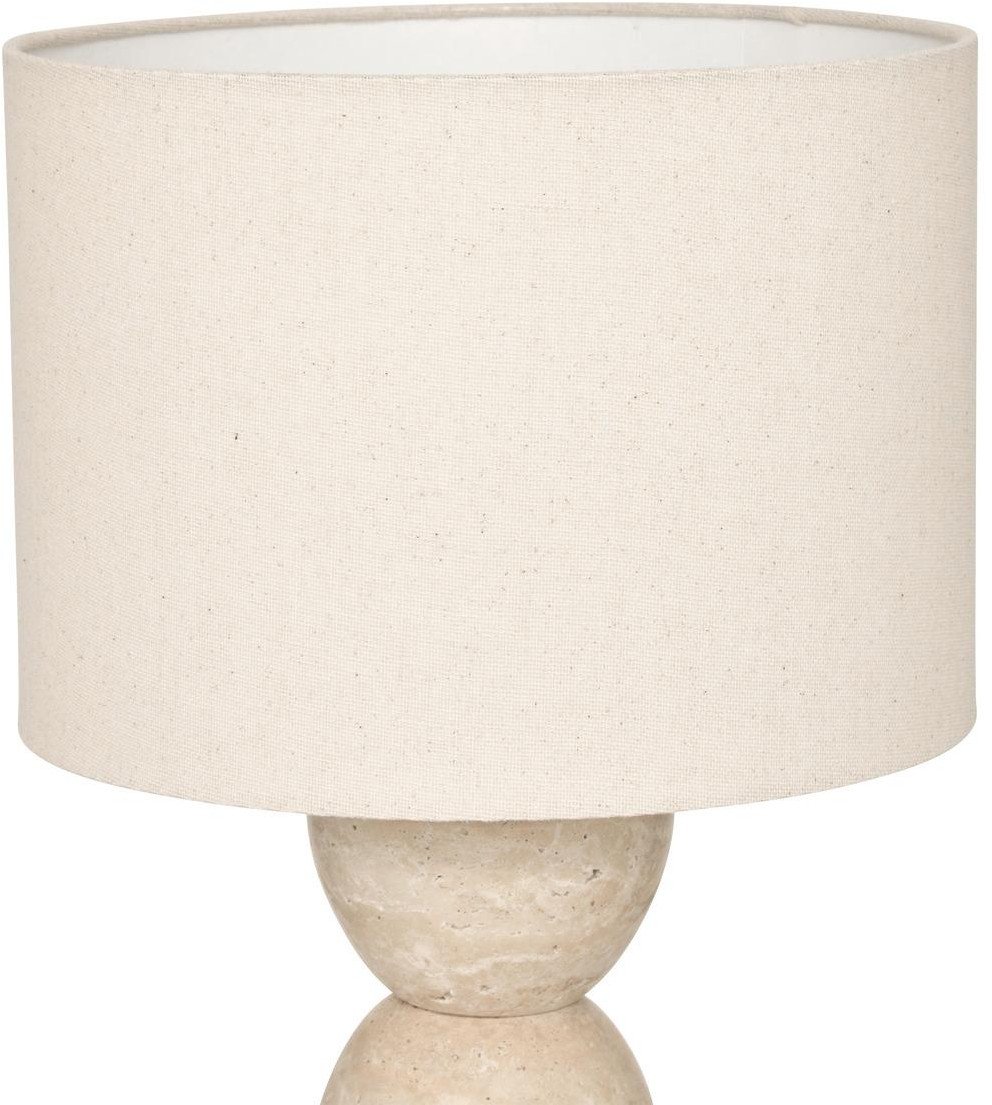 Lampa stołowa z trawertynową podstawą ERIN, Ø 28 x 47,5 cm