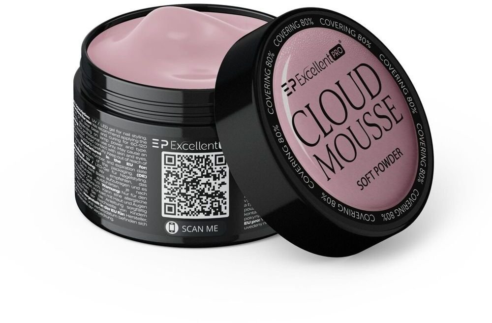 EXCELLENT PRO_Cloud Mousse żel budujący Soft Powder 15g