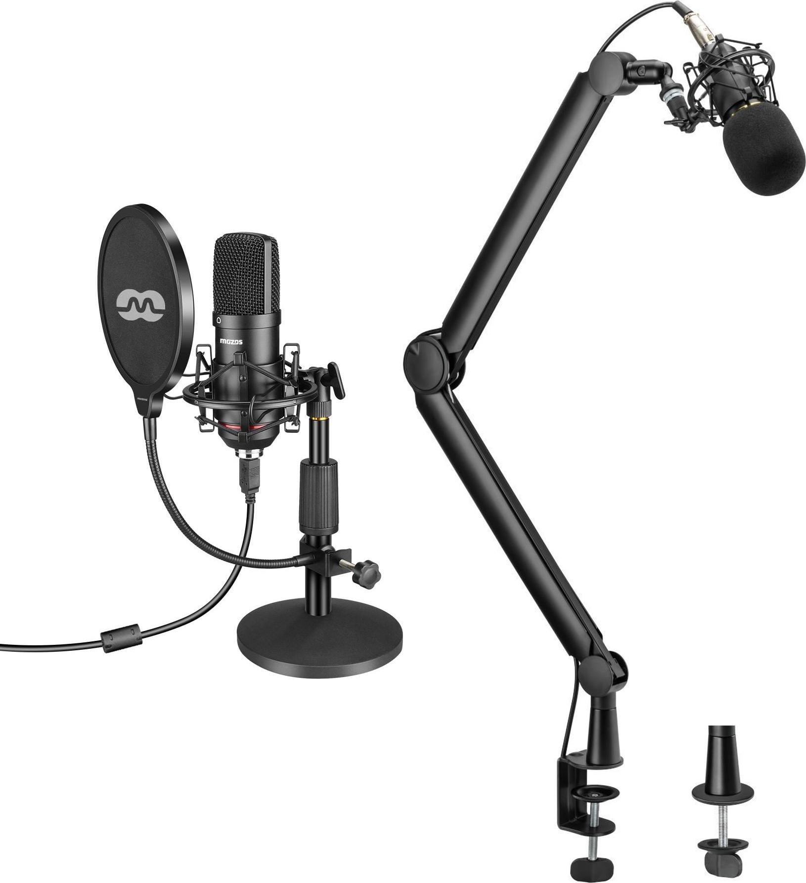 Mikrofon Mozos Mikrofon Mozos USB MKIT-900PRO Gamer + SB39 - Statyw Biurkowy Na Mikrofon