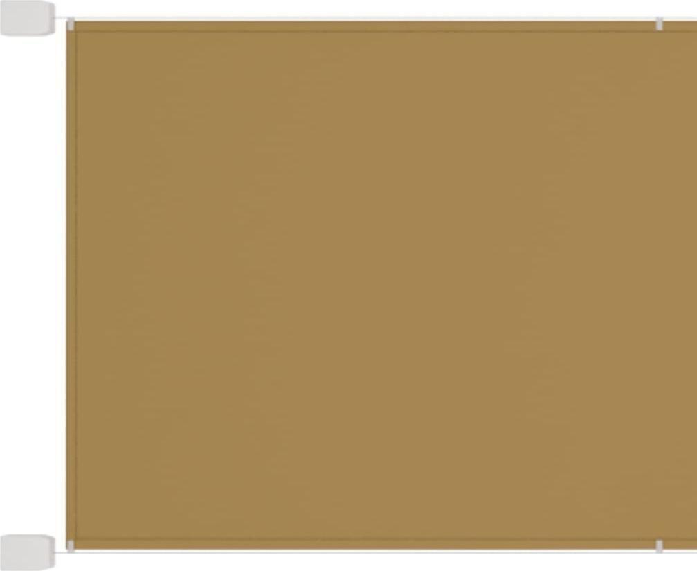 vidaXL Markiza pionowa, beżowa, 140x270 cm, tkanina Oxford