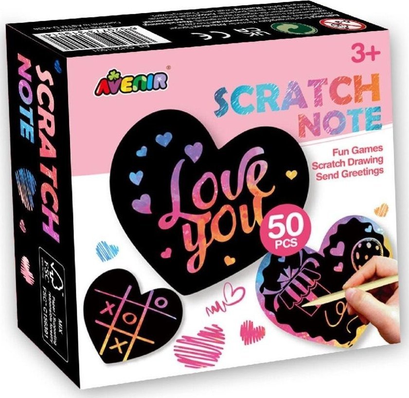 Wydrapywanki - Notes w kształcie serca