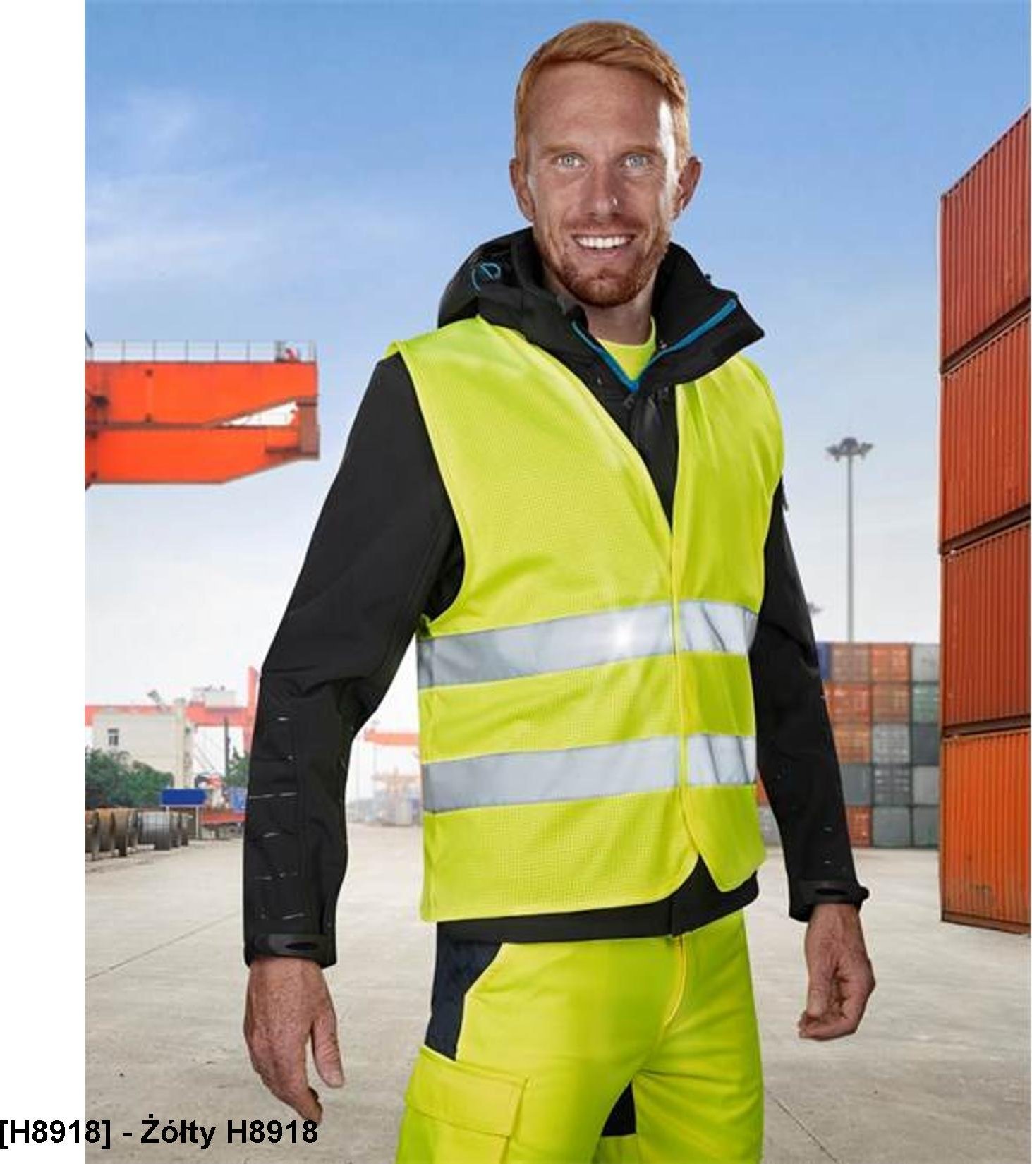 Ardon ARDON BOLT S-M - kamizelka ostrzegawcza - Żółty H8918 L-XL