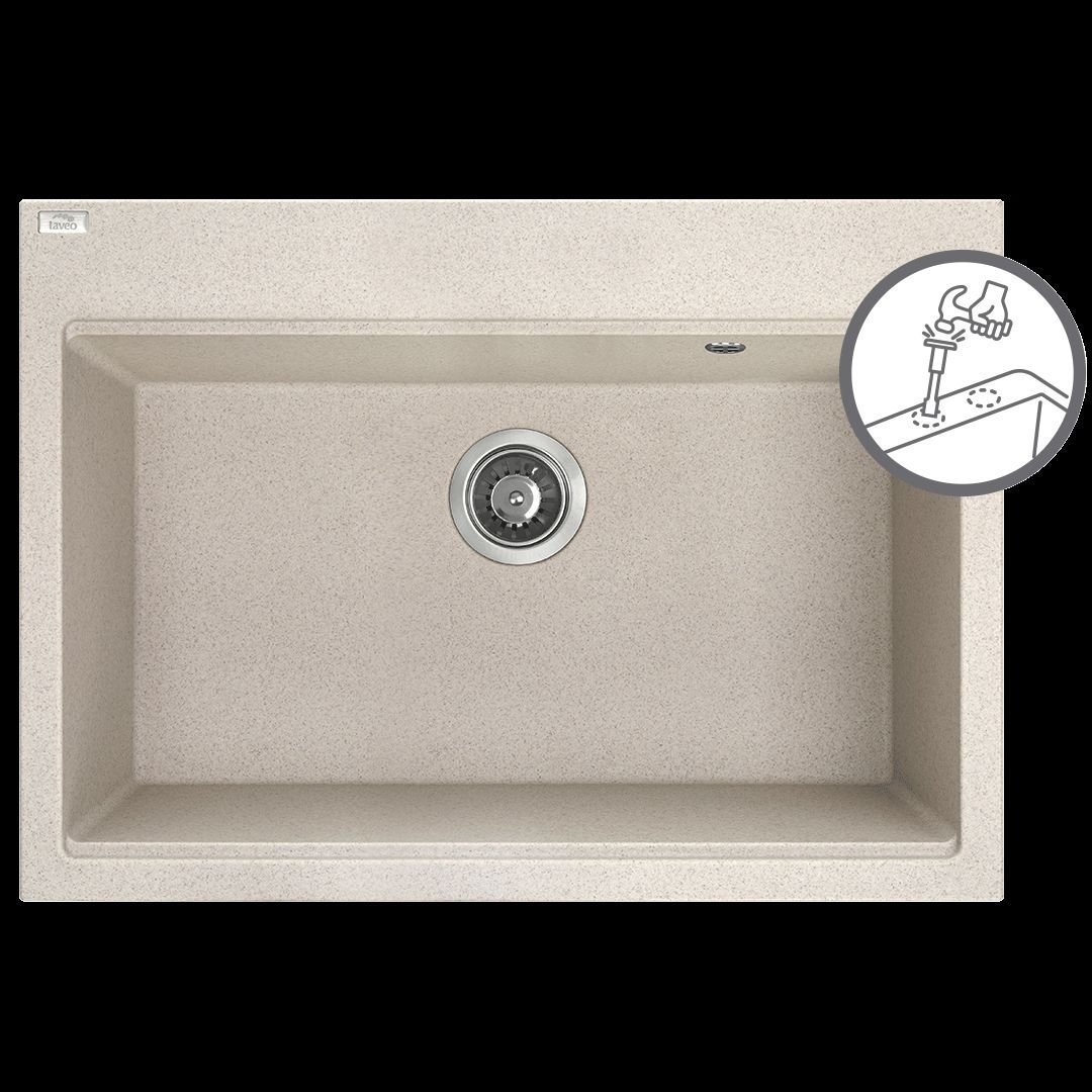 Zlewozmywak Laveo LAVEO Tau - zlewozmywak 1-komorowy