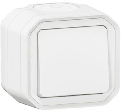 Legrand PLEXO 55 Schodowy łącznik natynkowy komplet 10 AX - 250V AC biały