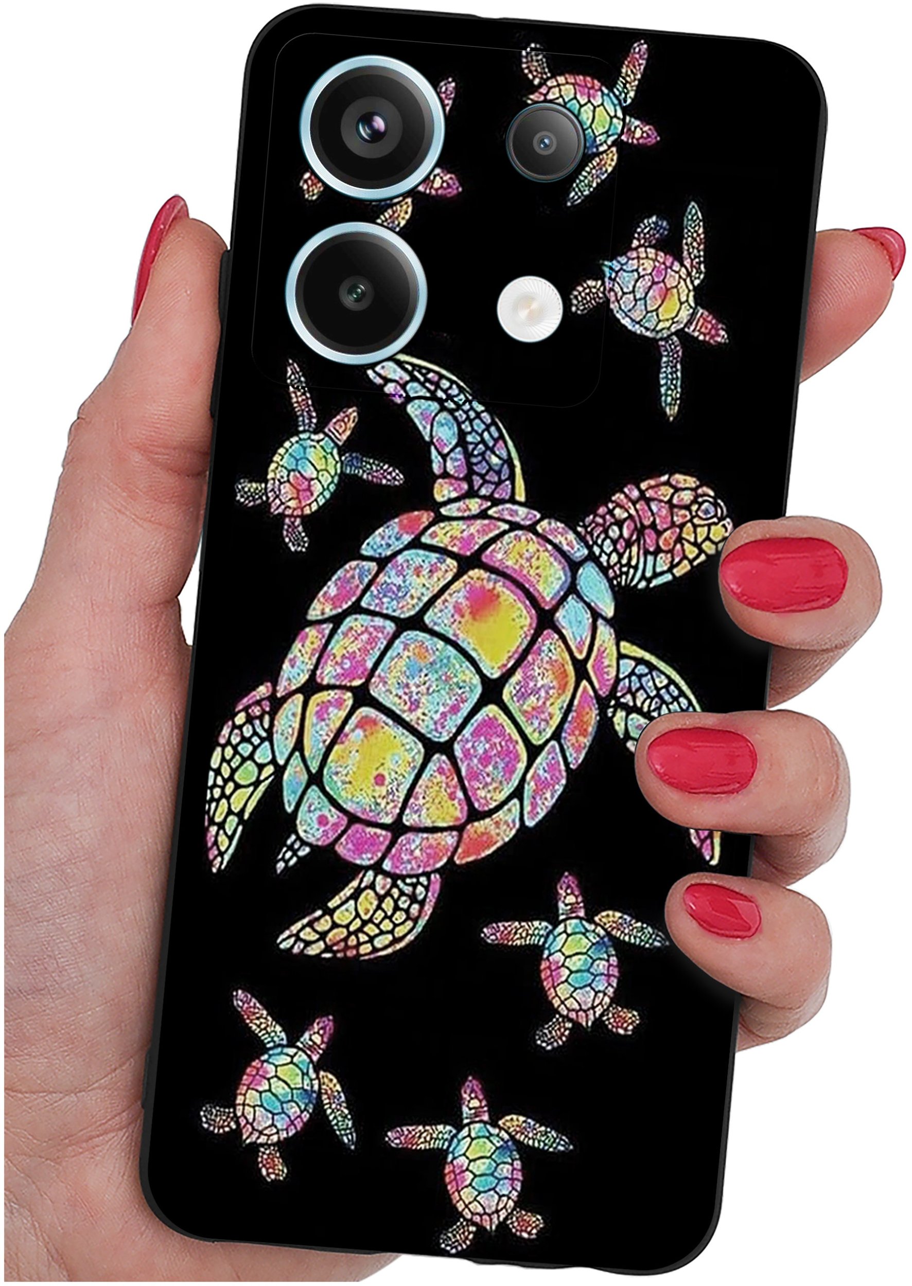 ETUI do Xiaomi Redmi Note 13 Pro 5G WZORY |SILIKONOWE MATT CASE +SZKŁO 9H