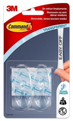 COMMAND TRANSPARENT MEDIUM HOOKS 17091CL
