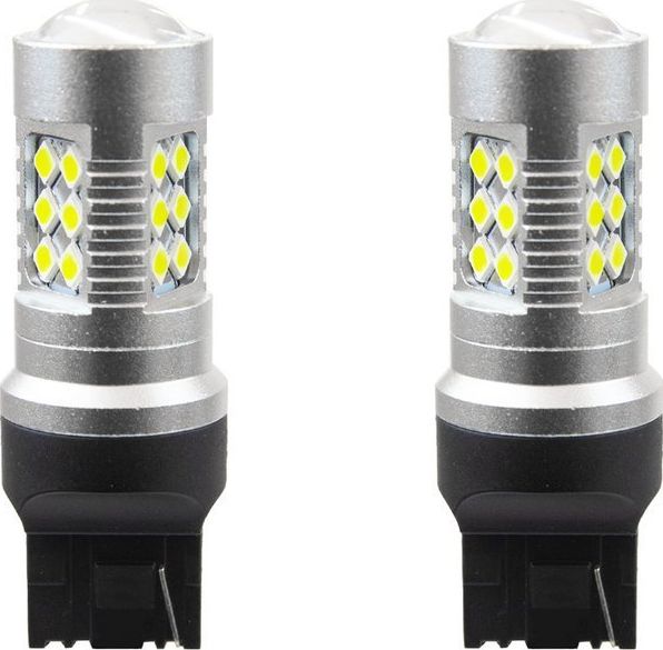 Żarówki W21W T20 W3x16d Canbus 24 SMD 3030 12V/24V białe uniwersalny