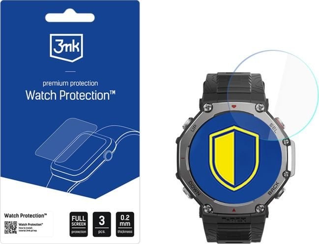 Folia 3MK ARC Watch Fullscreen do Amazfit T-Rex 3