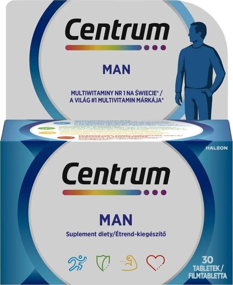 Centrum Man multiwitaminy dla mężczyzn suplement diety 30 tabletek