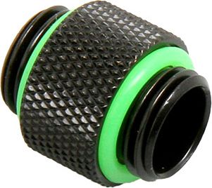 BitsPower złączka adapter 2x 1/4" długa, czarny mat (BP-MBWP-C08)