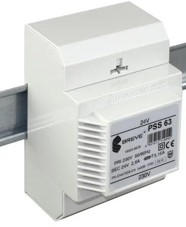BREVE Transformator 1-fazowy modułowy PSS 63VA 230/230V 16052-9980