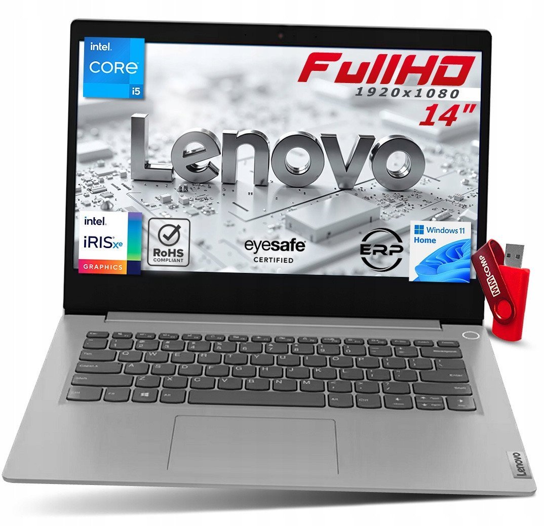 Laptop Lenovo IdeaPad 3 Intel i5 20GB 1TB SSD 14" 1920*1080 TN W11 HOME